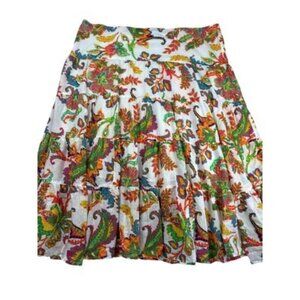 Lauren Ralph Lauren Womens Floral Paisley Tiered Skirt 1X